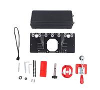 Kit Dima Cerniere 35mm, Lega di Alluminio, Localizzatore Fori per Ante - Installazione Facile, Guida di Precisione Regolabile, per Falegnami Pro e Hobbisti