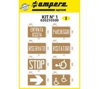 Kit Dime Per Segnaletica Aziendale e Industriale In Cartone Rinforzato AMPERE