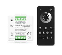 Kit Dimmer LED Push Con Telecomando RF, 5V 12V 24V 10A, Master Slave, Memoria e Sincronizzabile, Regolare Striscia Led Con Pulsante e Telecomando