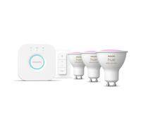 Kit dimmer switch + 3 lampadine led Philips Hue attacco GU10 3x4.2W 2000-6500K onforme]