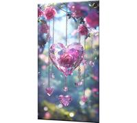 Kit Dipingere con i Numeri per Adulti Pianta Amore Paint by Numbers per Adulti con 3 Pennelli e Acrilici, Tela Antipiega 50x100cm, Idee Regalo Creative, Hobby per Principianti, Decora la Casa w0-1419