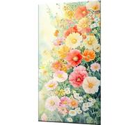 Kit Dipingere con i Numeri per Adulti Pianta Fiore Paint by Numbers per Adulti con 3 Pennelli e Acrilici, Tela Antipiega 50x100cm, Idee Regalo Creative, Hobby per Principianti, Decora la Casa w0-1443