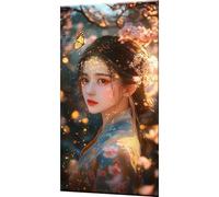 Kit Dipingere con i Numeri per Adulti Sogno Donna Paint by Numbers per Adulti con 3 Pennelli e Acrilici, Tela Antipiega 50x100cm, Idee Regalo Creative, Hobby per Principianti, Decorazione Casa w0-1321