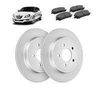 Kit dischi 251mm e pastiglie freno posteriori compatibile con Lancia Delta III 2008-2014