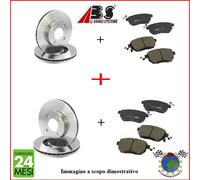 Kit Dischi e Pastiglie Ant+Post Abs per CITROEN C4 X PEUGEOT 2008 swi #bz