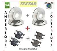 Kit Dischi e Pastiglie Ant + Post Textar per OPEL CORSA F PEUGEOT 208 r2b P bmz