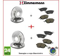 Kit Dischi e Pastiglie Ant+Post Zimmermann per MITSUBISHI OUTLANDER II syc