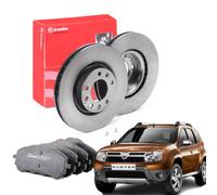KIT DISCHI E PASTIGLIE ANTERIORI BREMBO DACIA DUSTER 1.5 DCI 1.6