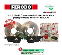 Kit Dischi e Pastiglie anteriori FERODO per Alfa Romeo Mito 1.3 Multijet 1.6 JTD