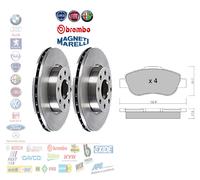 KIT DISCHI E PASTIGLIE ANTERIORI FIAT PANDA 500 1.2 C 1.3 per FORD KA