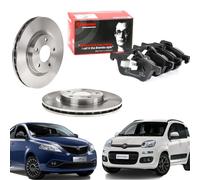 Kit Dischi e Pastiglie Assale Anteriore Brembo Fiat Panda (312) Lancia Ypsilon 0.90 1.3D