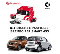 KIT DISCHI E PASTIGLIE BREMBO PER SMART FORTWO 453 Cabriolet Coupé dal 2014