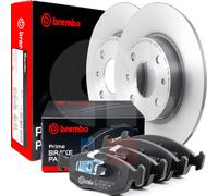 Kit Dischi e Pastiglie Freni Anteriori Brembo Per Fiat Punto 500 1.2 Benzina GPL