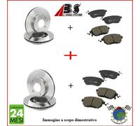 Kit Dischi E Pastiglie Freno Ant E Post Abs Per Toyota Corolla #J2