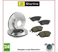 Kit Dischi E Pastiglie Freno Ant Starline Per Vw Golf Iii Vento Caddy Lupo