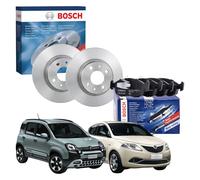 Kit Dischi E Pastiglie Freno Anteriori Bosch Adatto Fiat Panda E Lancia Ypsilon