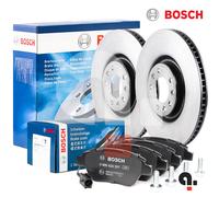 Kit dischi e pastiglie freno anteriori Bosch per Fiat 500L 0.9 1.3 1.4 1.6