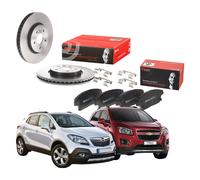 Kit Dischi e Pastiglie Freno Anteriori Per Opel Mokka e Chevrolet Trax