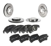 Kit Dischi e Pastiglie Freno Brembo Anteriori + Posteriori Per Audi A4/A5/Q5