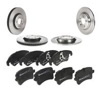 Kit Dischi e Pastiglie Freno Brembo Anteriori + Posteriori Per Audi A6/A7