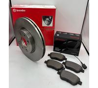 KIT DISCHI E PASTIGLIE PATTINI FRENO FIAT IDEA LANCIA MUSA 1.3 MJT 90CV BREMBO
