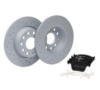 Kit Dischi Forati + Pastiglie Posteriori Zimmermann 272mm VW Golf Audi A3