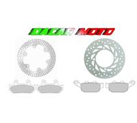 KIT DISCHI FRENO ANT. E POST. + PASTIGLIE HONDA XL 600 TRANSALP 1991 1992 1993