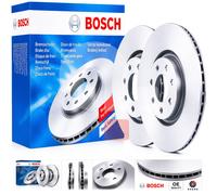 Kit Dischi Freno Anteriore BOSCH FORD TRANSIT 2.2 2.3 2.4 100 200 CV 74 147 KW