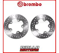 KIT DISCHI FRENO BREMBO SYM SYMPHONY ST 50 2016 ANTERIORE + POSTERIORE [Fisso -