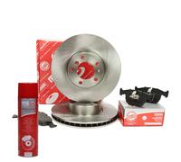 Kit dischi freno e pastiglie anteriori + detergente per BMW 5 (Touring)