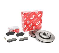 Kit dischi freno e pastiglie anteriori per CITROËN C2, C2 ENTERPRISE, C3 I