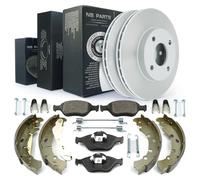 Kit Dischi Freno E Pastiglie Anteriori Posteriori Per Ford Mazda 258 Mm