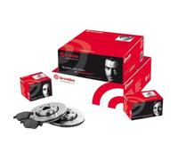 KIT DISCHI FRENO E PASTIGLIE BREMBO COMPATIBILE CON FIAT PANDA 2 169 1.1 1.2 DAL 2003 ANTERIORI