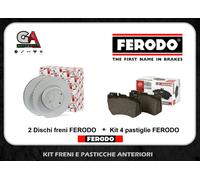 Kit Dischi freno e pastiglie Ford Focus 2 1.6 tdci 90cv 109cv anteriori Ferodo