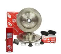 Kit dischi freno e pastiglie posteriore + detergente per RENAULT GRAND SCÉNIC