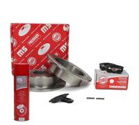 Kit dischi freno e pastiglie posteriori + detergente per JEEP COMPASS; CHRYSLER