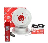 Kit dischi freno e pastiglie posteriori + detergente per MITSUBISHI LANCER VII