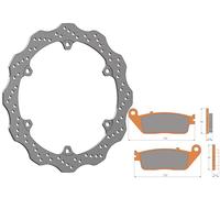 Kit Dischi Freno Flottanti Anteriori Accossato Linea Elite per Moto DK230 + Pastiglie freno AGPA81 per HONDA CBR R (500) dal 2013 al 2021