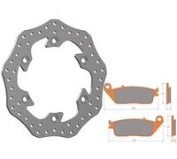 Kit Dischi Freno Flottanti Anteriori Accossato Linea Elite per Moto DK233 + Pastiglie freno AGPA72 per HONDA NSS AD FORZA (125) dal 2015 al 2019