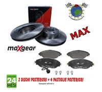 Kit dischi freno Max + Pastiglie Post Maxgear per ABARTH 500C 500 FIAT P #y0