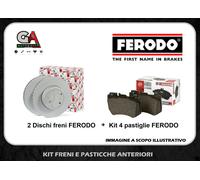 Kit Dischi freno Opel Corsa d 1.3 cdti 55kw e 1.2 + pastiglie Ferodo anteriori
