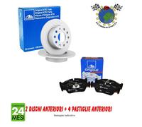 Kit dischi freno + Pastiglie Ant ATE per FIAT 500X JEEP RENEGADE COMPASS
