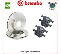 Kit dischi freno + Pastiglie Ant Brembo per FORD TRANSIT rbv #jj
