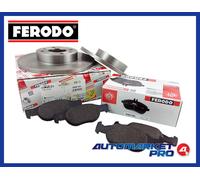 KIT DISCHI FRENO + PASTIGLIE FERODO LANCIA Y 1.2 16V ELEFANTINO ROSSO PASTICCHE