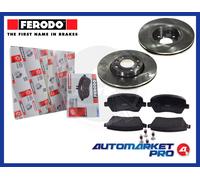 KIT DISCHI FRENO + PASTIGLIE FERODO NOTE 1.4 1.5 1.6 DCI PRIMA SERIE E11