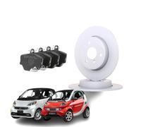 KIT DISCHI FRENO + PASTIGLIE JAPANPARTS per SMART FORTWO 450 451
