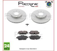 Kit dischi freno + Pastiglie Post RedLine per JEEP WRANGLER III CHEROKEE tox