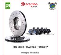 Kit dischi freno + Pastiglie Xtra Ant Brembo per CITROEN C4 I PEUGEOT 3008 rbv