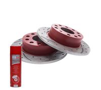 Kit dischi freno posteriori + detergente freni per VW BEETLE; AUDI; SEAT; SKODA