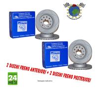 Kit Dischi Freno Powerdisc Ant+Post Ate Per Mercedes 200 180 170 A E-Ce